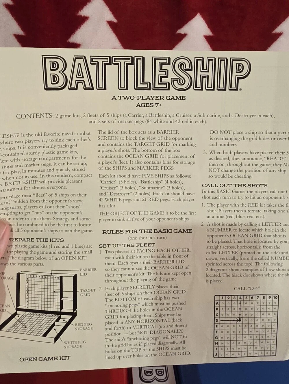 Complete Battleship Game Retro Series 1967 Edition Hasbro